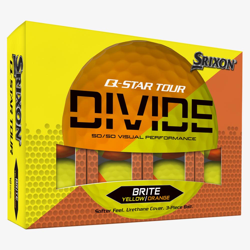 Srixon Q-Star Tour Divide Yellow/Orange Golf Balls
