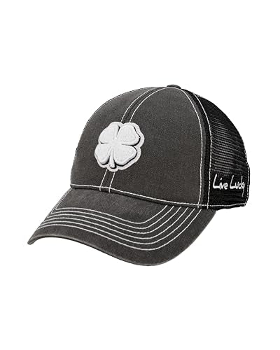 Black Clover Unisex Two Tone Vintage Mesh Sides Adjustable Snapback Golf Trucker Hat