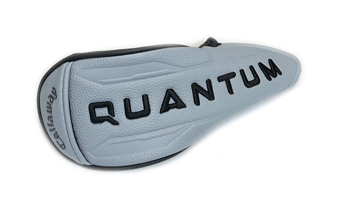 New Callaway Golf 2026 Quantum Fairway Grey/Black Wood Headcover - w/Adj Tag # Cover (Not for Hybrid/Rescue Clubs)