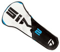 TaylorMade New 2021 Golf Sim2 Driver Headcover Black/White/Blue/Lime Neon