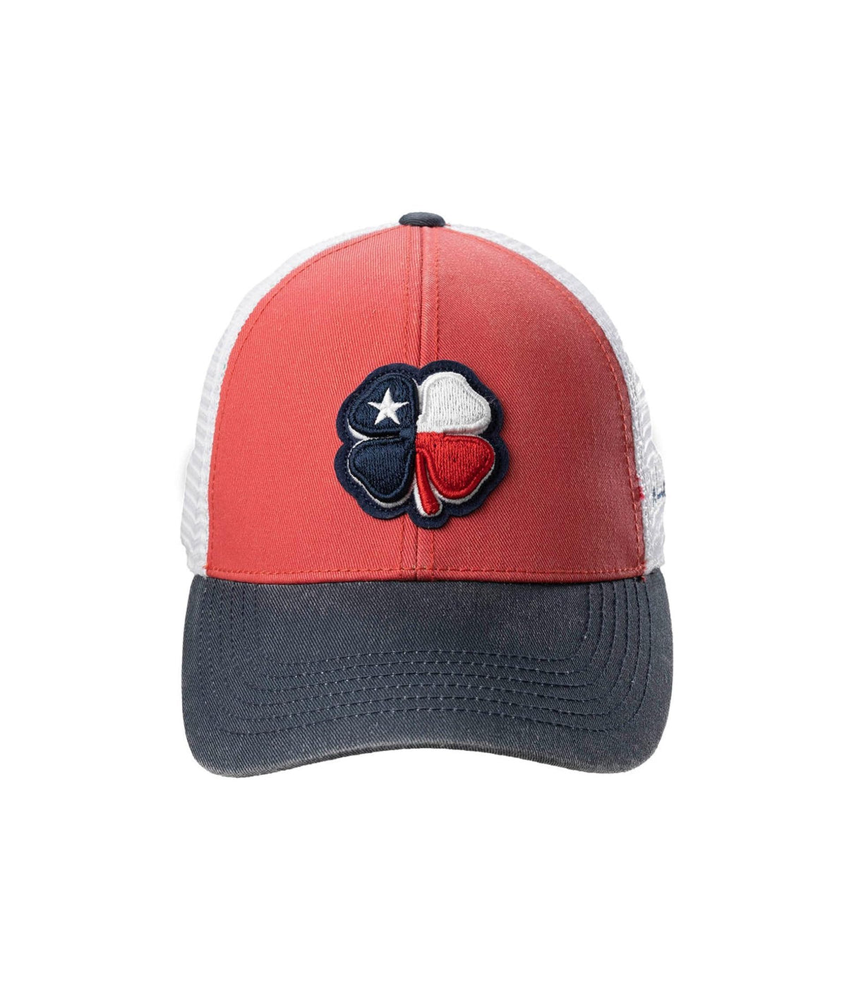 Black Clover Texas Two Tone Vintage Hat - Unisex Hat - Snapback Adjustable Closure - Soft Mesh Backing Red One Size One Size