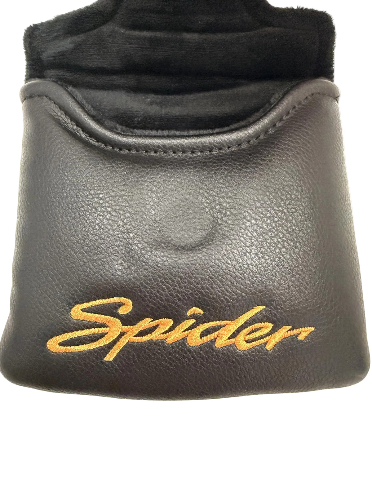 New TaylorMade Spider Tour X Black/Orange Leather Putter Headcover - Mallet Magnet Cover