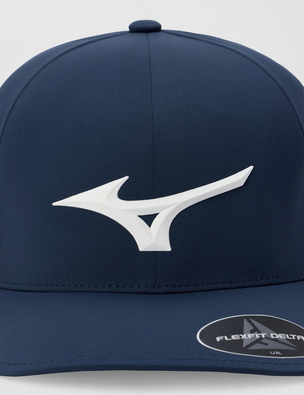 Mizuno Womens Tour Delta Fitted Hat, Navy, Large-X-Large US