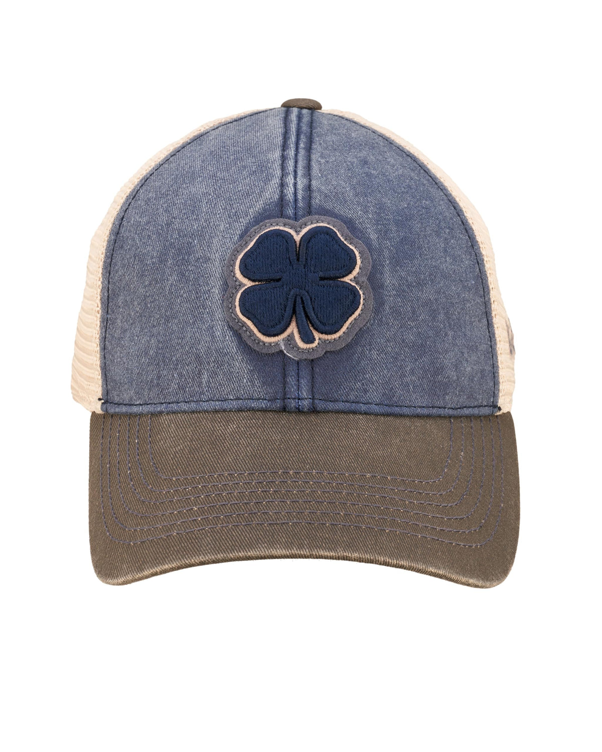 Black Clover Unisex Two Tone Vintage Mesh Sides Adjustable Snapback Golf Trucker Hat