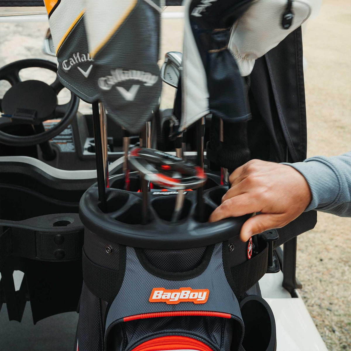 Bag Boy Revolver XP Golf Cart Bag, 14 Way Divider 360⁰ Rotating Top