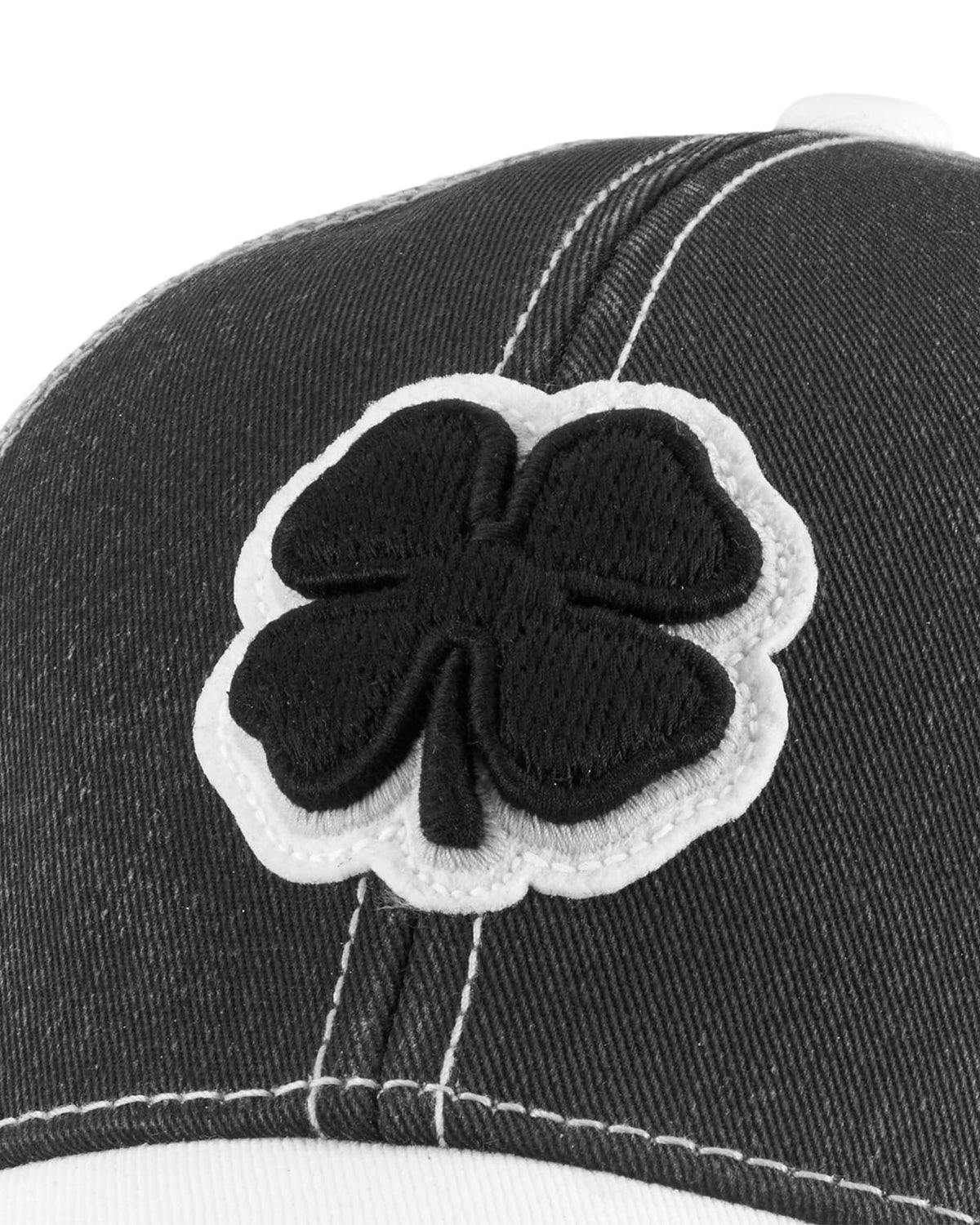 Black Clover Unisex Two Tone Vintage Mesh Sides Adjustable Snapback Golf Trucker Hat