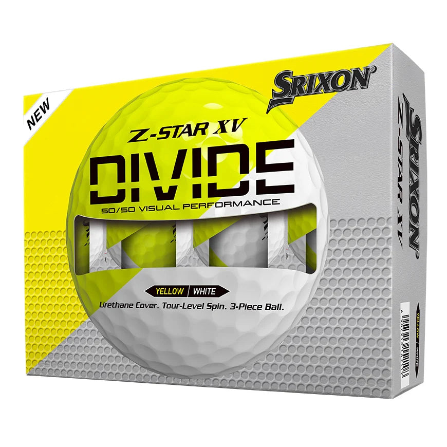 Srixon Z-STAR XV DIVIDE Yellow/White Golf Balls