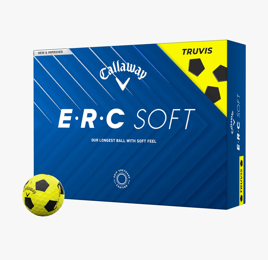 Callaway E•R•C Soft Truvis Yellow Golf Balls