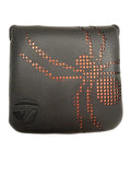 New TaylorMade Spider Tour X Black/Orange Leather Putter Headcover - Mallet Magnet Cover