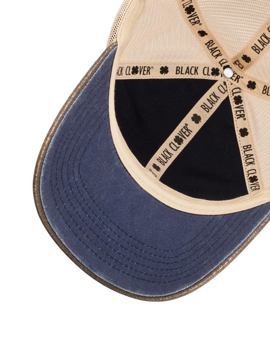 Black Clover Unisex Two Tone Vintage Mesh Sides Adjustable Snapback Golf Trucker Hat