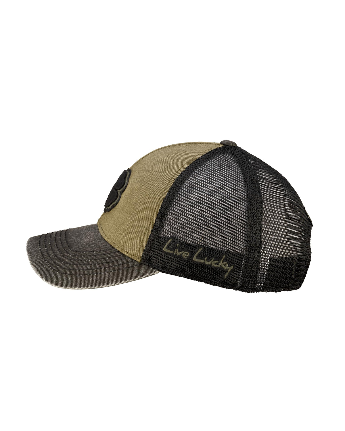 Black Clover Unisex Two Tone Vintage Mesh Sides Adjustable Snapback Golf Trucker Hat