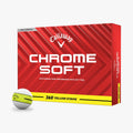 Callaway Golf Chrome Soft Yellow Stripe Golf Balls