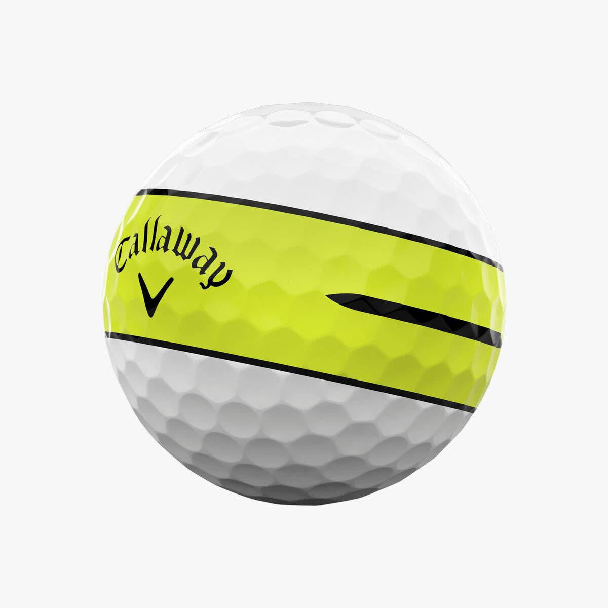 Callaway Golf Chrome Soft Yellow Stripe Golf Balls