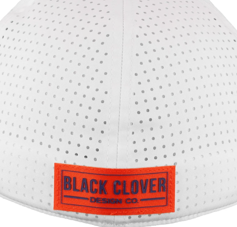Black Clover New NCAA Clemson Tigers Nation Adjustable Snapback White Hat