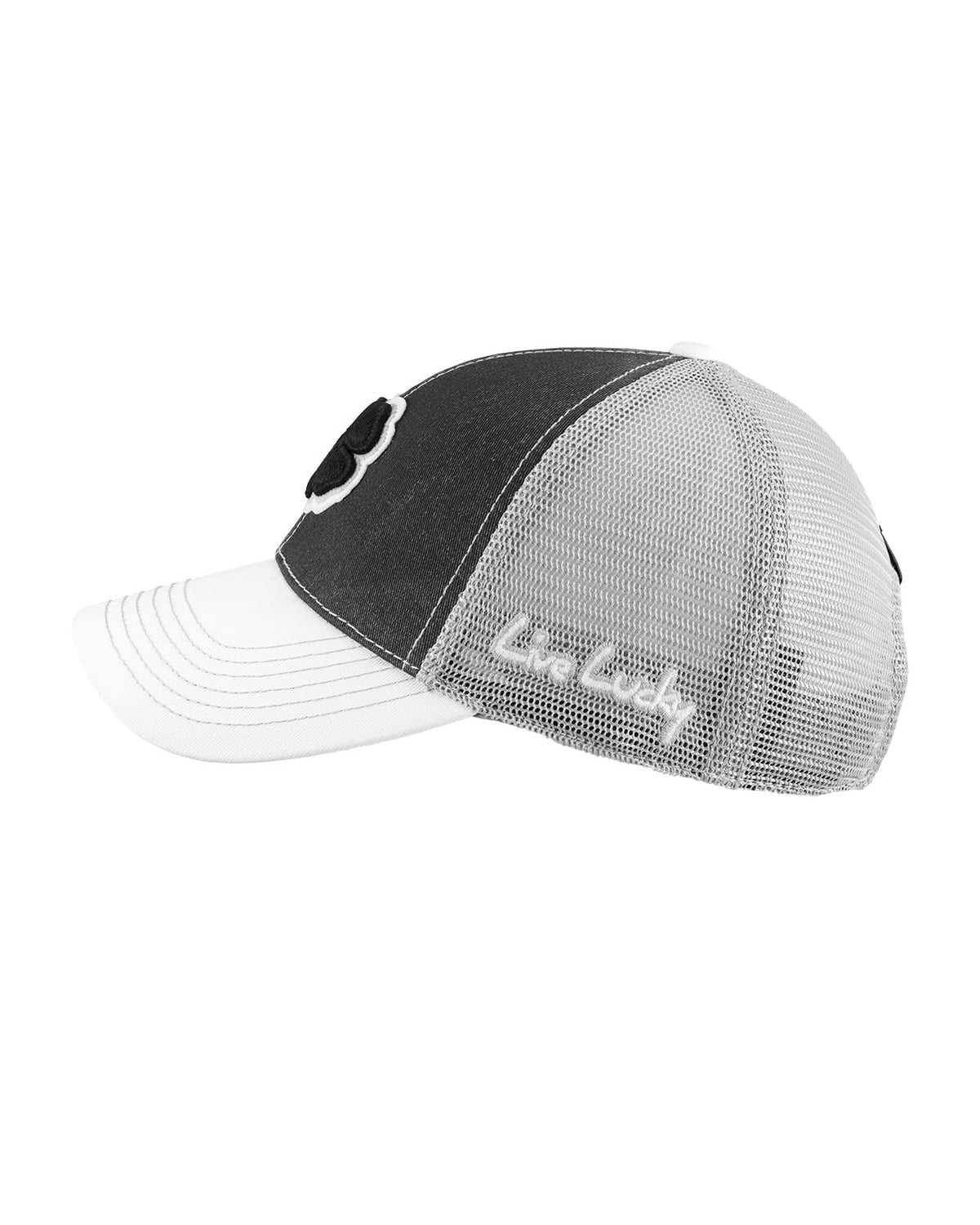 Black Clover Unisex Two Tone Vintage Mesh Sides Adjustable Snapback Golf Trucker Hat