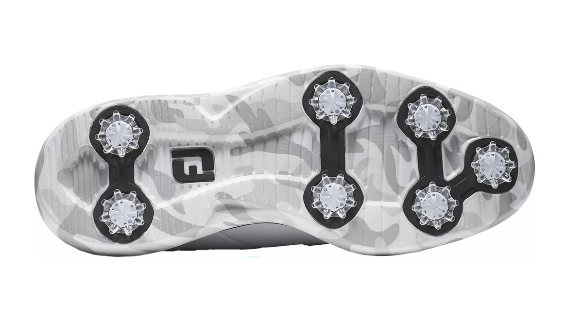 FootJoy Traditions White/White/Grey Spiked Golf Shoes