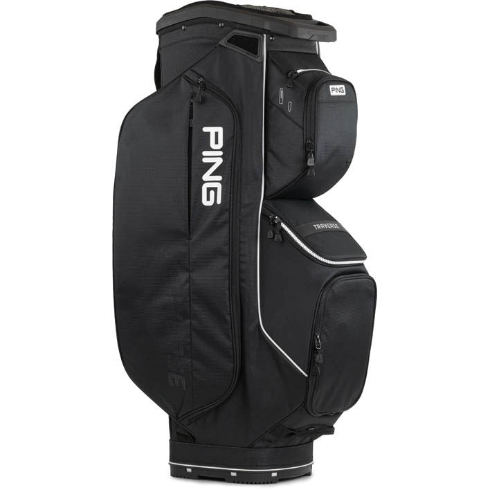New Golf Traverse Black/White 14-Way Cart Bag