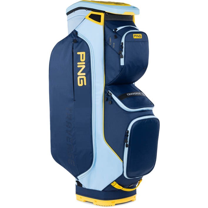 Ping Golf Traverse Navy/Crystal Blue/Lemon 14-Way Cart Bag
