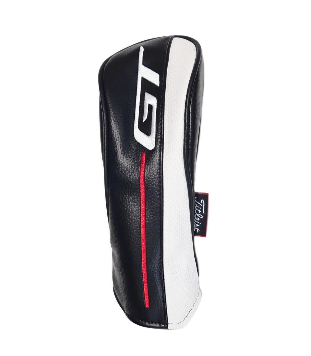 Titleist GT Hybrid Rescue Golf Club Headcover, Black and White, Adjustable Tag, Compatible with GT1, GT2, GT3