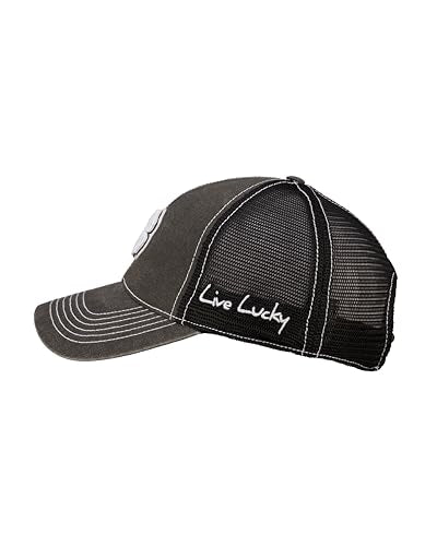 Black Clover Unisex Two Tone Vintage Mesh Sides Adjustable Snapback Golf Trucker Hat