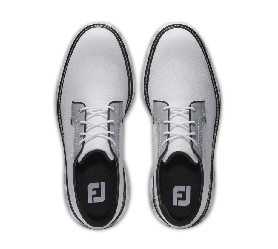FootJoy Traditions White/White/Grey Spiked Golf Shoes